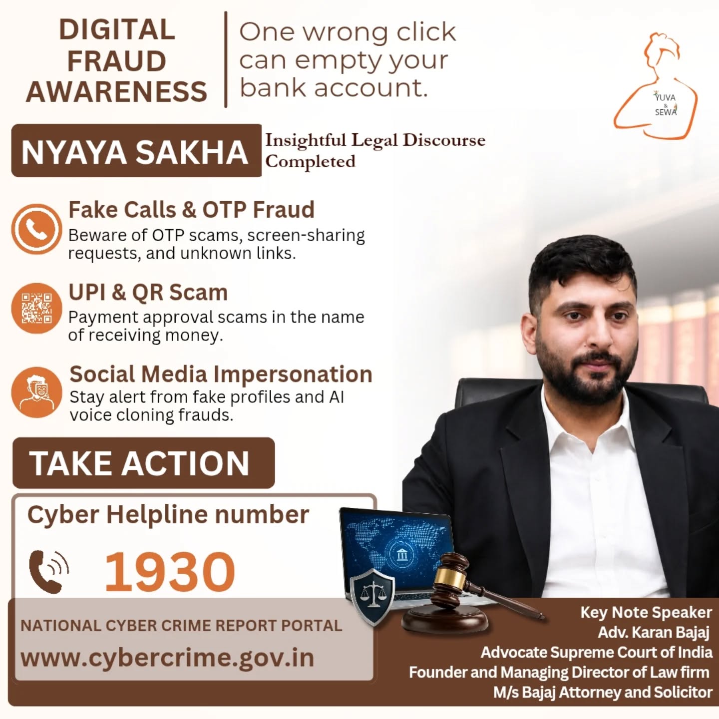YSF Nyaya Sakha Conducts Legal Discourse on Cyber Safety and Digital Awareness